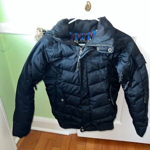 The North Face RECCO 600 Fill Down Ski Snowboard Coat Hood black XS